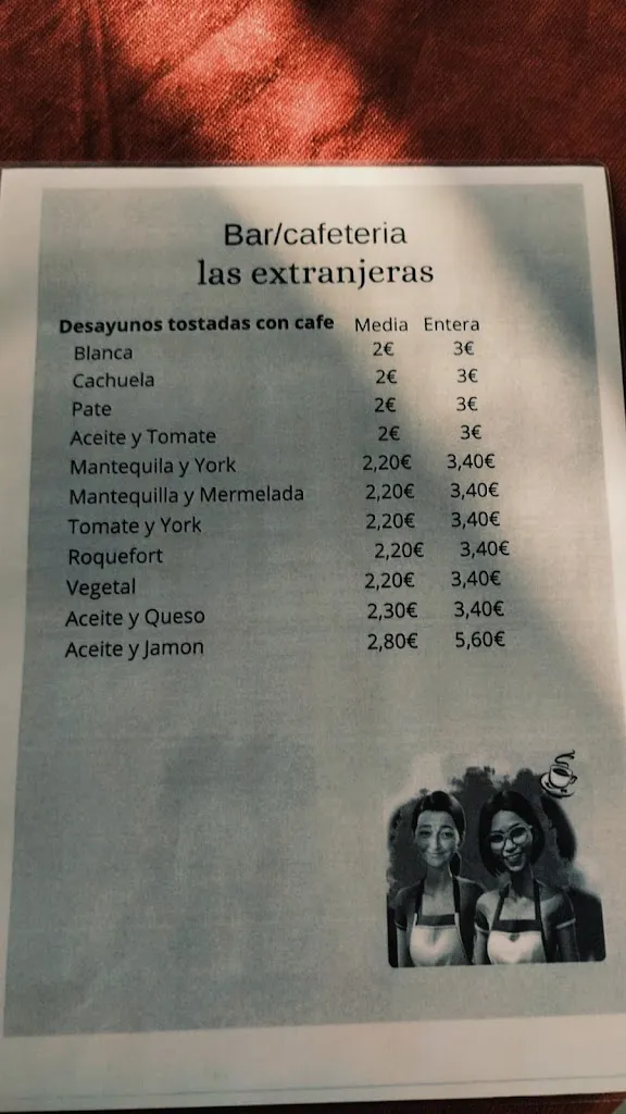 Menu_Bar Las extranjeras_Olivenza_image_1