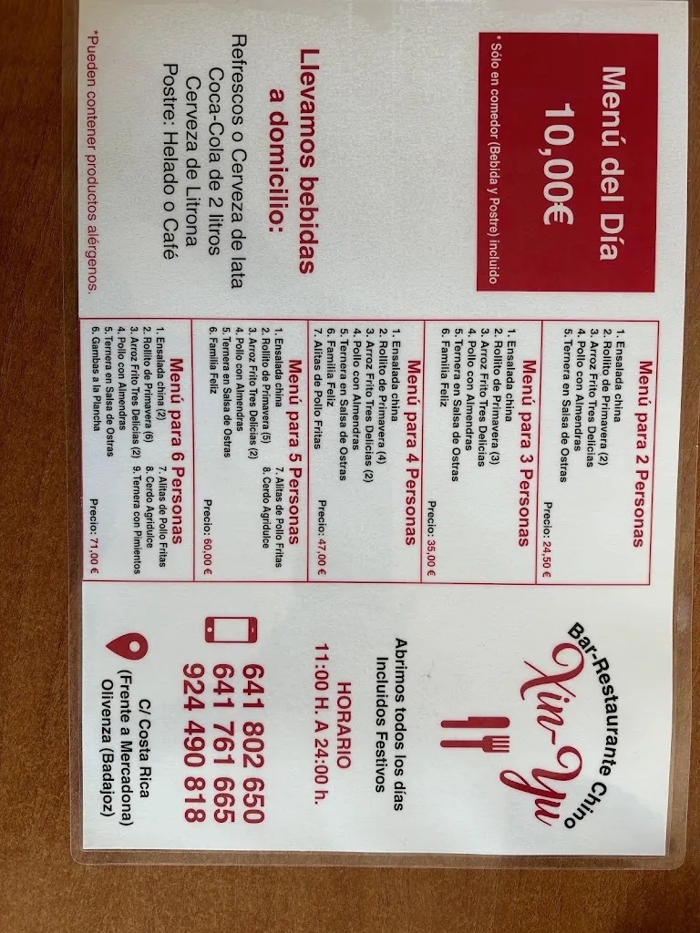 Menu_Restaurante Xin-Yu_Olivenza_image_1