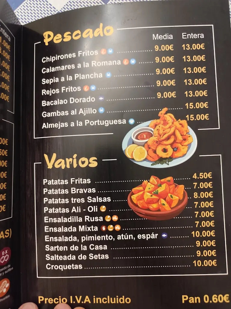 Menu_Bar restaurante Castillejos_Olivenza_image_1