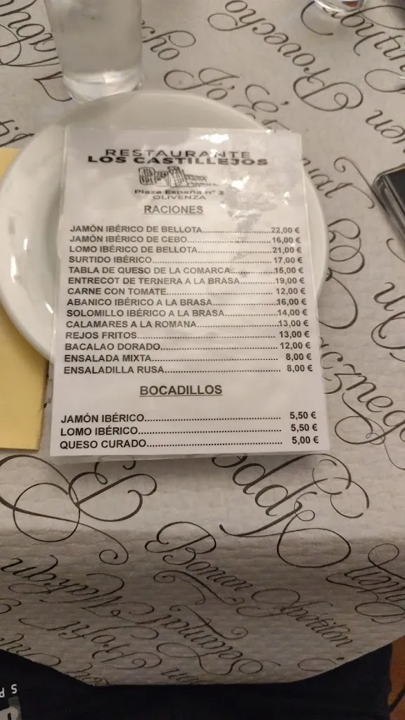 Menu_Bar restaurante Castillejos_Olivenza_image_4