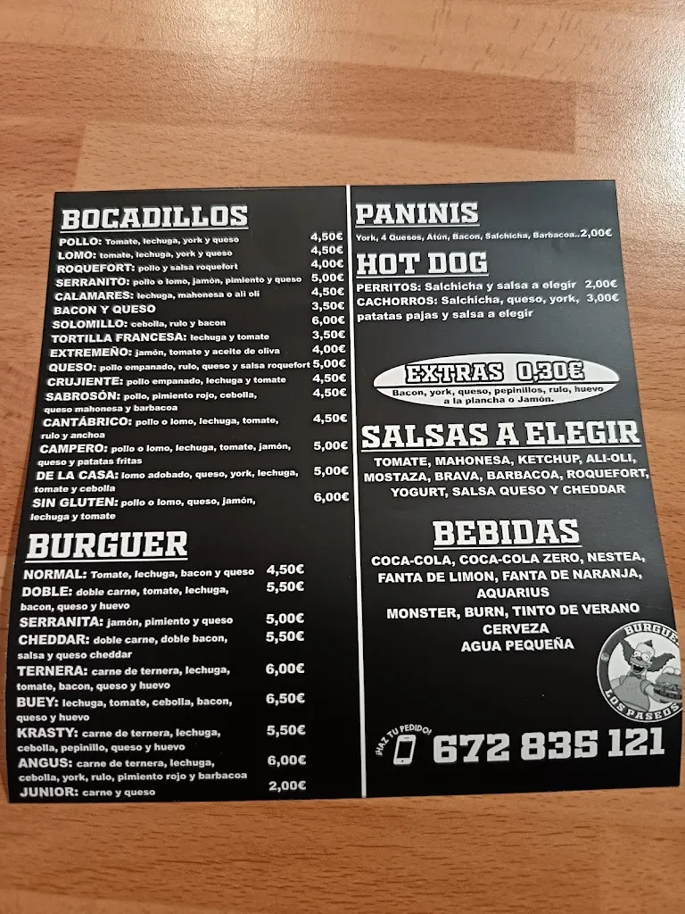 Menu_BURGUER LOS PASEOS_Olivenza_image_1