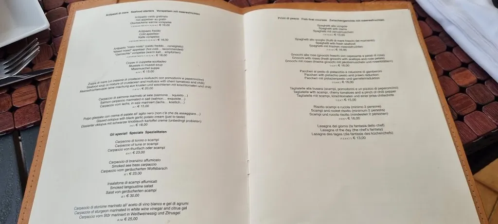 Menu_La Bussola - Restaurant_Mugia_image_1