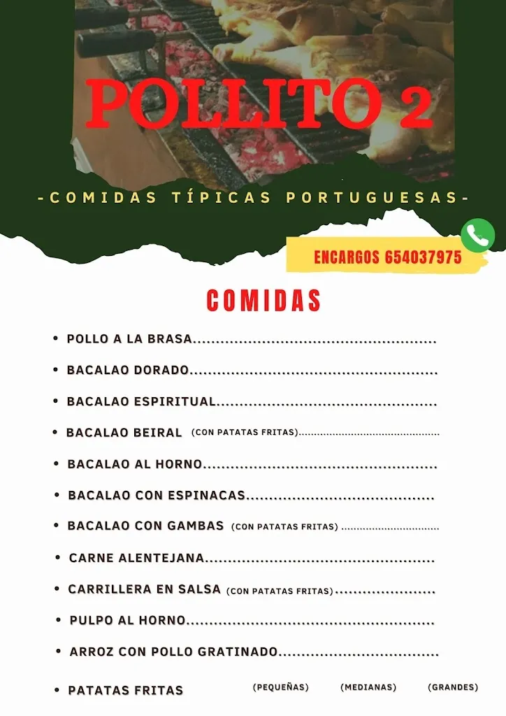 Menü_Pollería Pollito 2_Olivenza_Bild_1