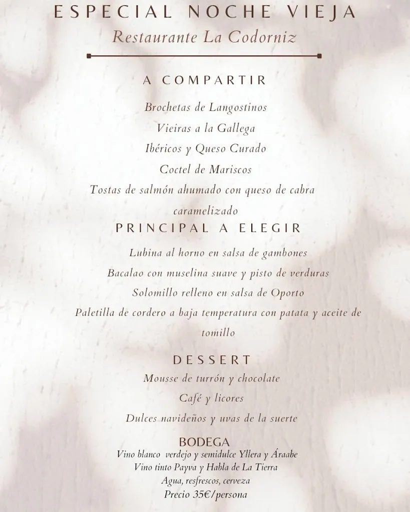 Menu_Restaurante La Codorniz del sereno_Quintana de la Serena_image_4