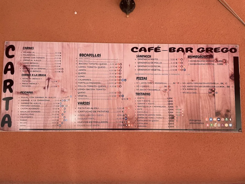 Menu_Cafe Bar Grego_Quintana de la Serena_image_1