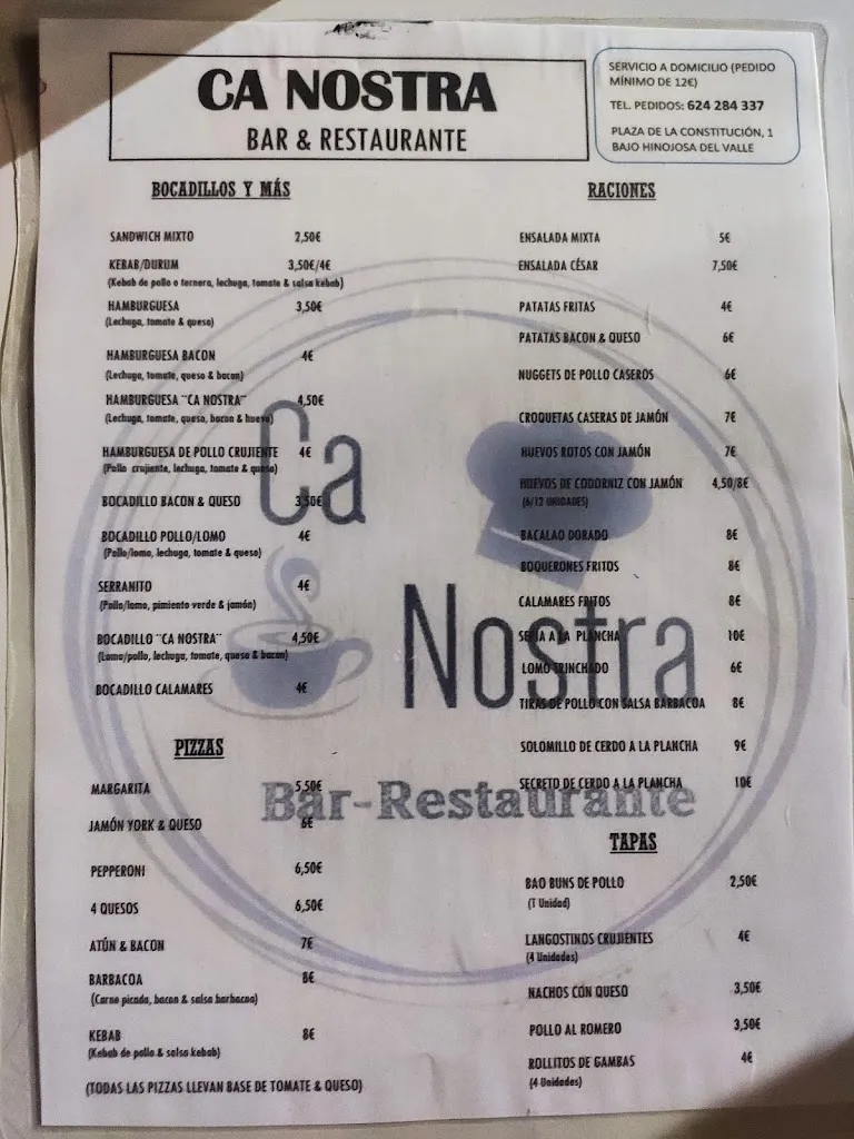 Menu_Ca nostra_Ribera del Fresno_image_1