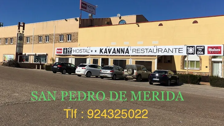 Hostal Kavanna restaurant in San Pedro de Mérida