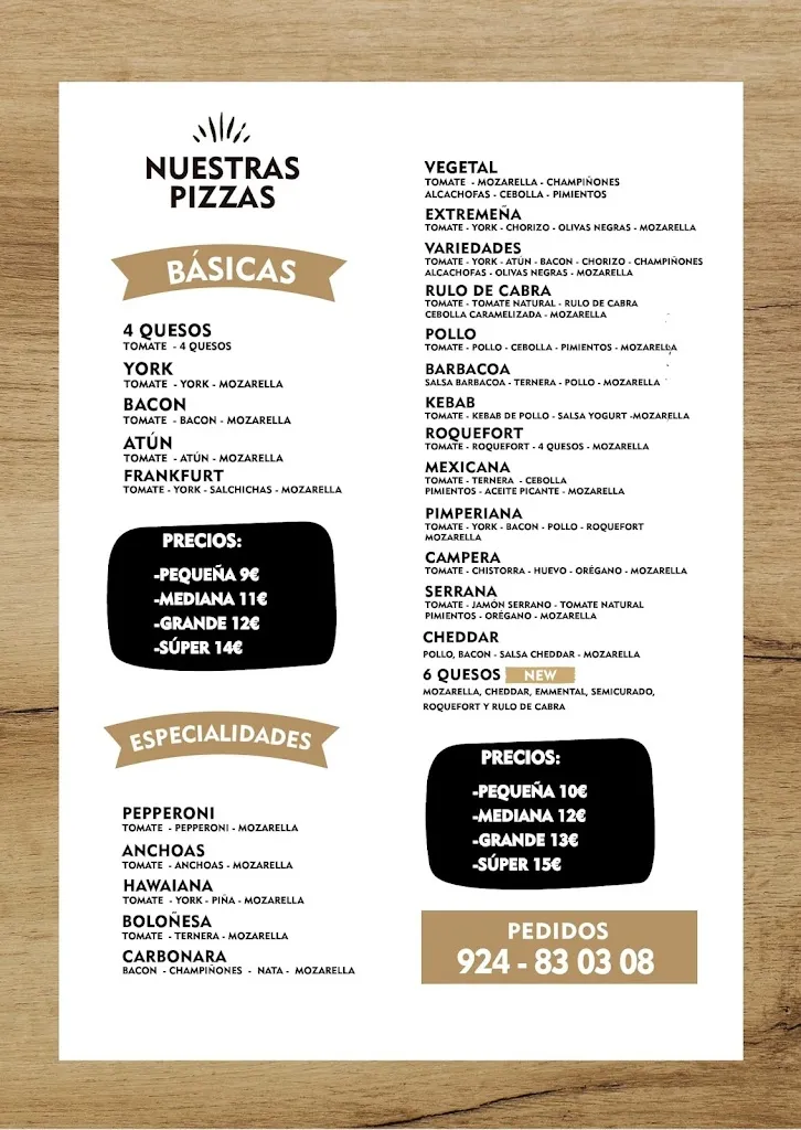 Menu_Pizzeria La Napolitana_Santa Amalia_image_1