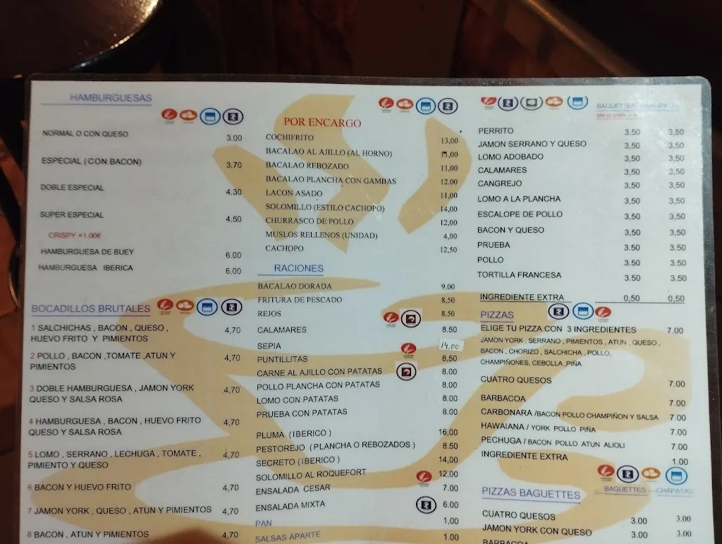 Menu_Bar Pechuga_San Vicente de Alcántara_immagine_2