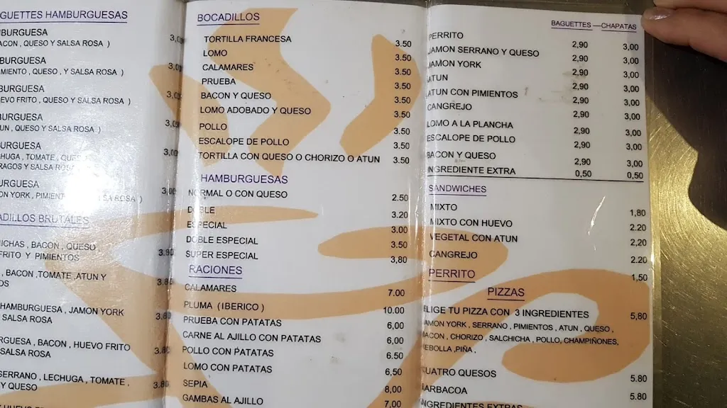 Menu_Bar Pechuga_San Vicente de Alcántara_immagine_3