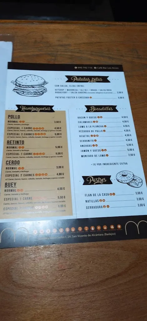 Menu_Los Arcos_San Vicente de Alcántara_image_3