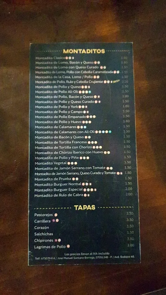 Menu_La Barrita de Josete_San Vicente de Alcántara_image_2