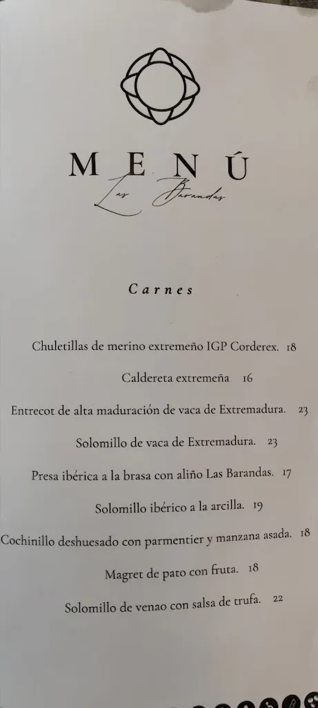 Menu_Restaurante LAS BARANDAS_Santos de Maimona Los_image_2