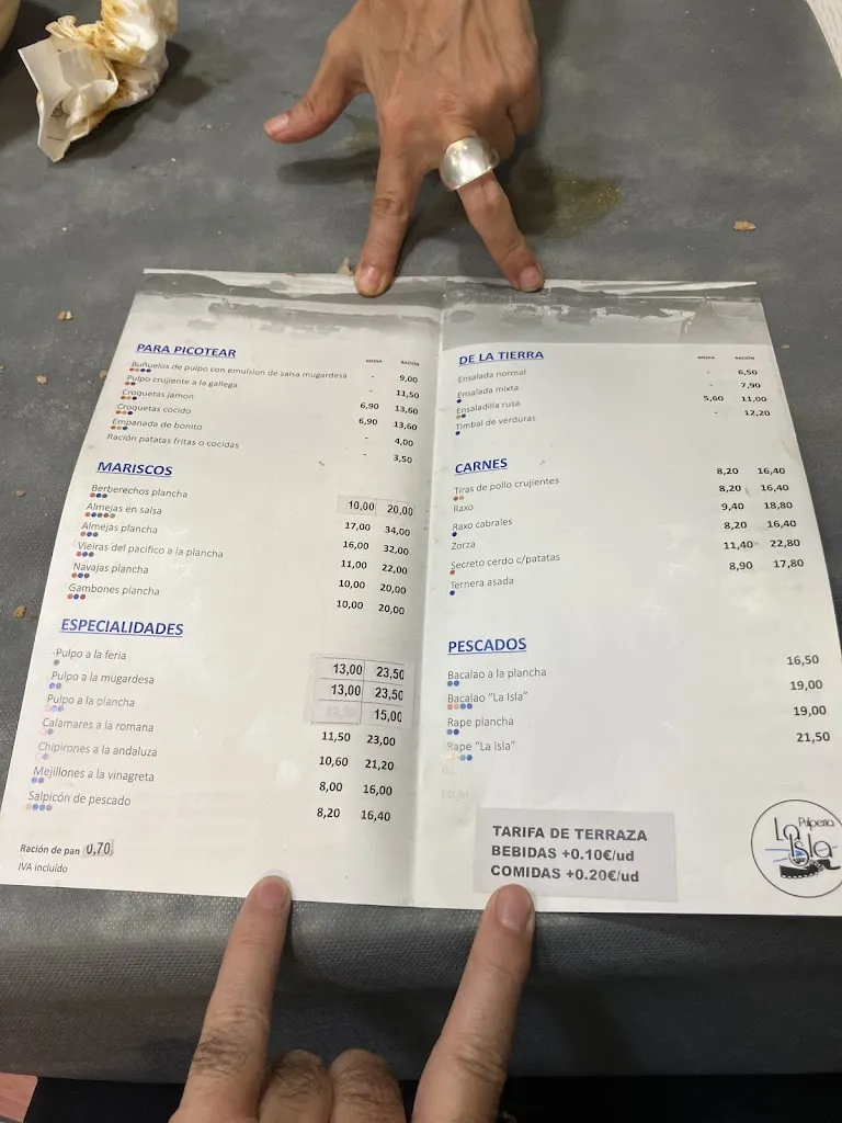 Menu_Pulpería La Isla_Mugardos_image_2