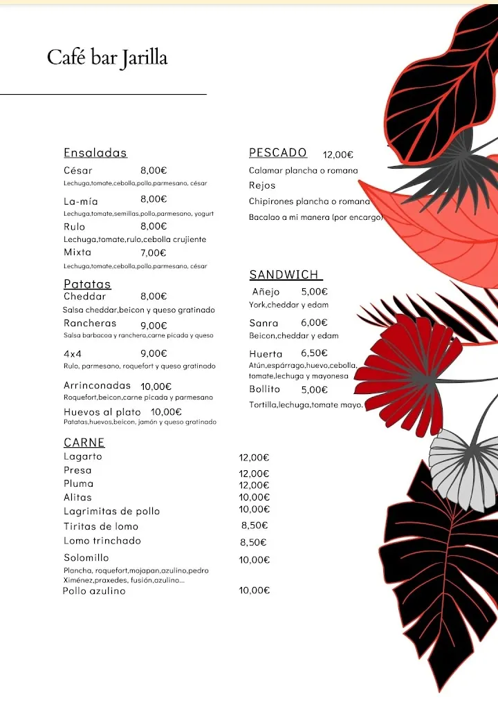 Menu_Bar / Restaurante JARILLA_Usagre_image_2