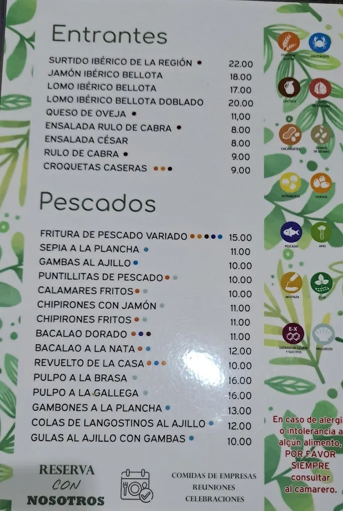Menu_Restaurante Hotal Los Arcos_Talavera La Real_image_1