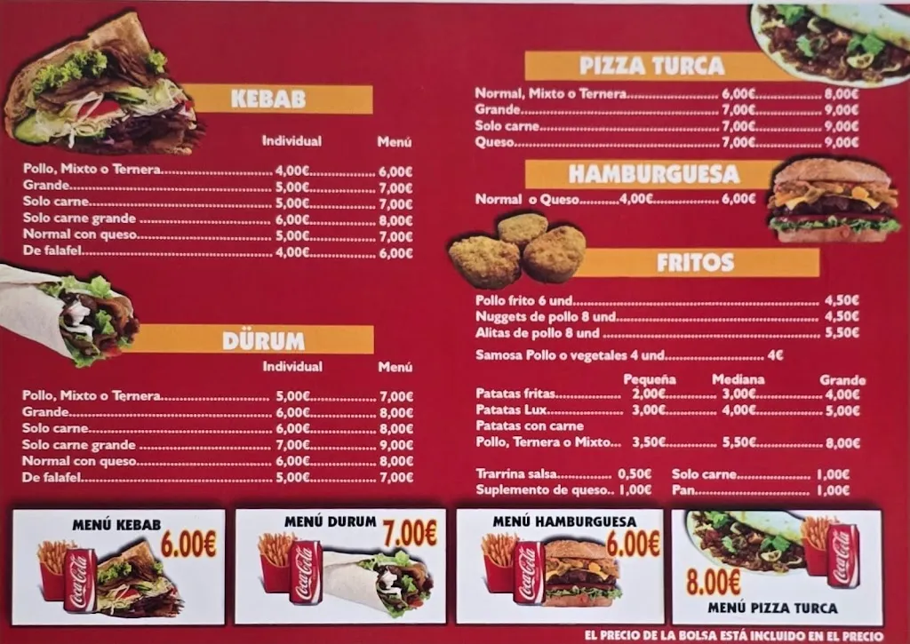 Menu_SUPER DONER KEBAB, TALAVERA LA REAL_Talavera La Real_image_1