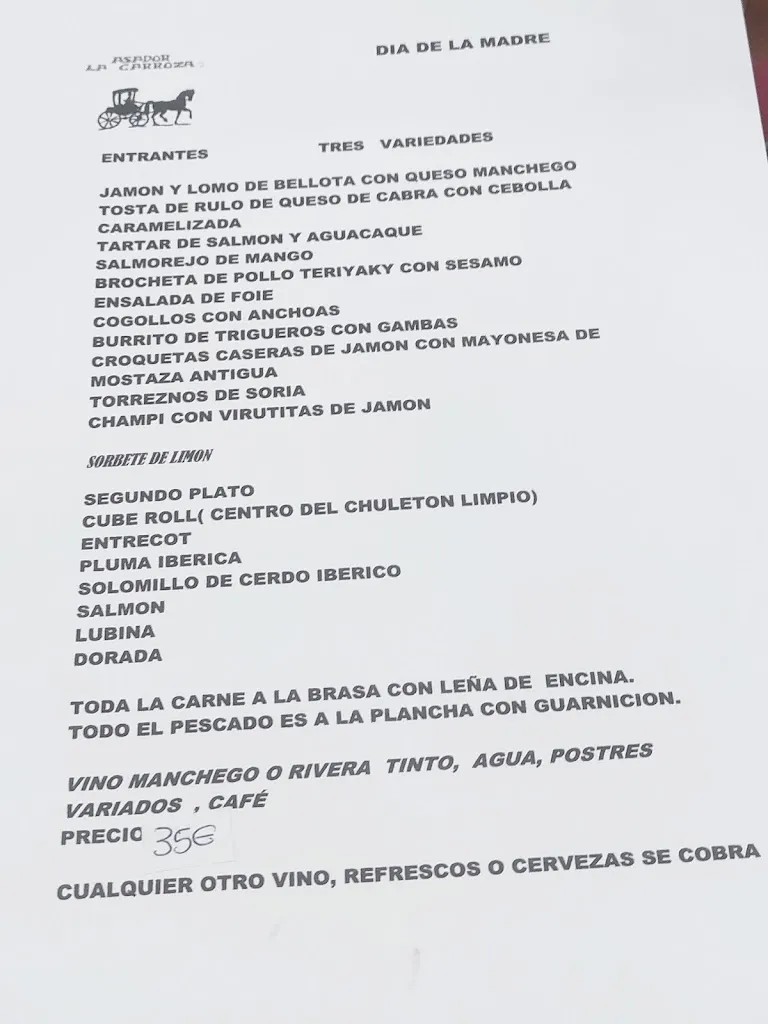 Menu_Asador La Carroza_Talavera La Real_image_1