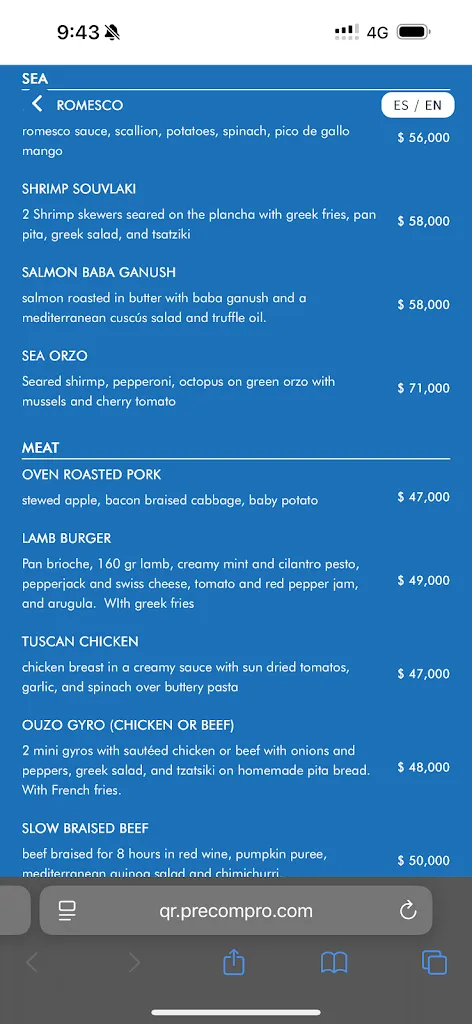 Menu_Ouzo Santa Marta_Santa Marta_image_1
