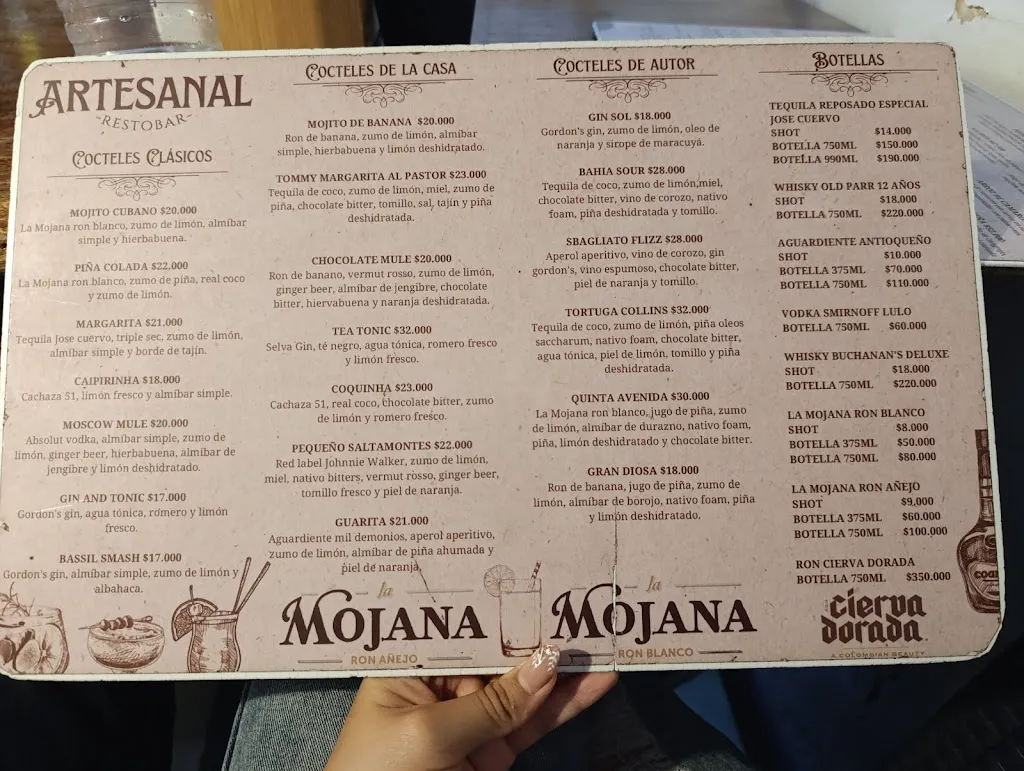 Menu_Artesanal Restobar_Santa Marta_image_2