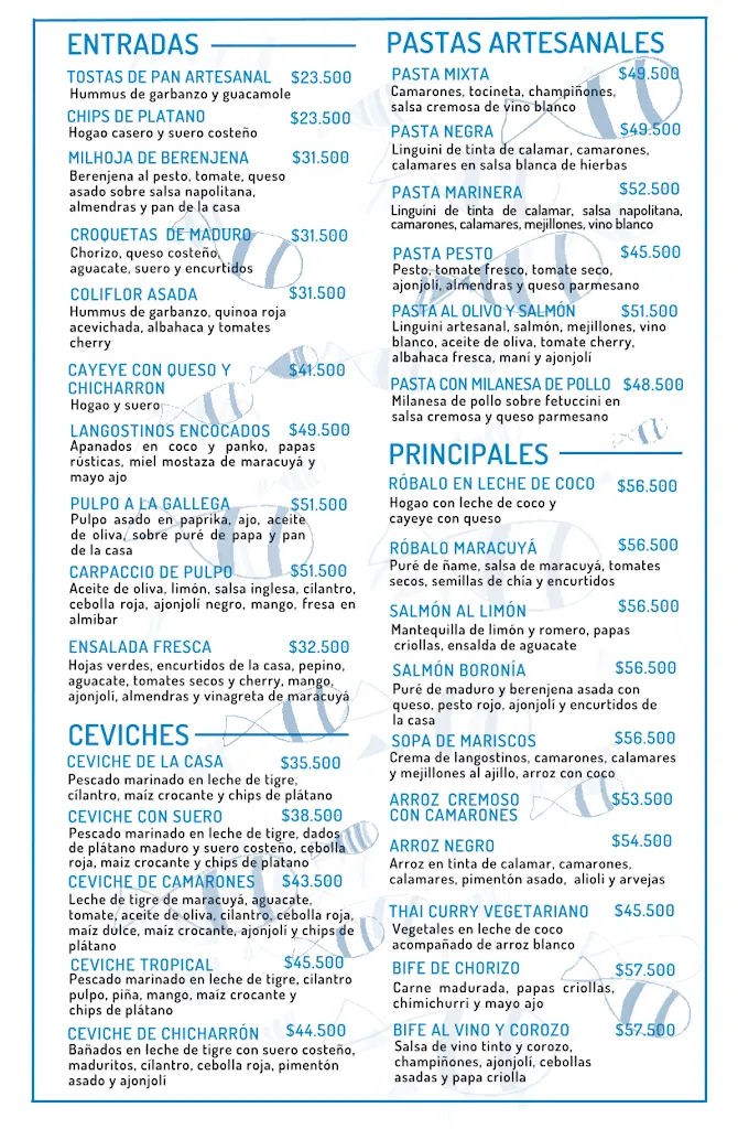 Menu_Restaurante LamArt_Santa Marta_immagine_1