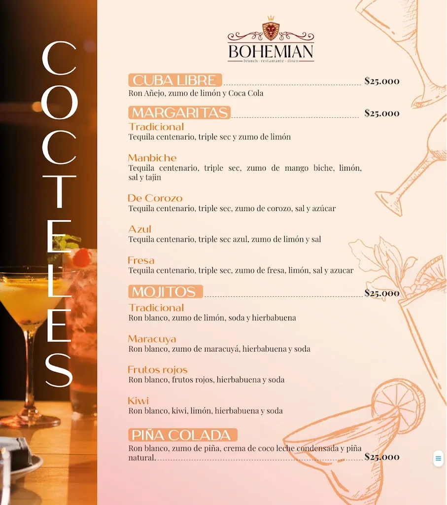 Menu_Bohemian Brunch, Restaurante y Disco santa marta_Santa Marta_image_3