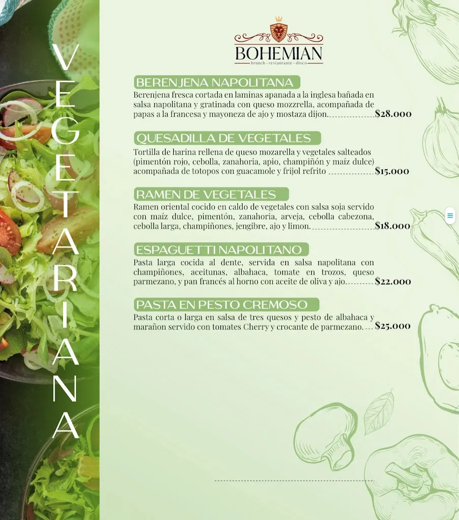 Menu_Bohemian Brunch, Restaurante y Disco santa marta_Santa Marta_image_4