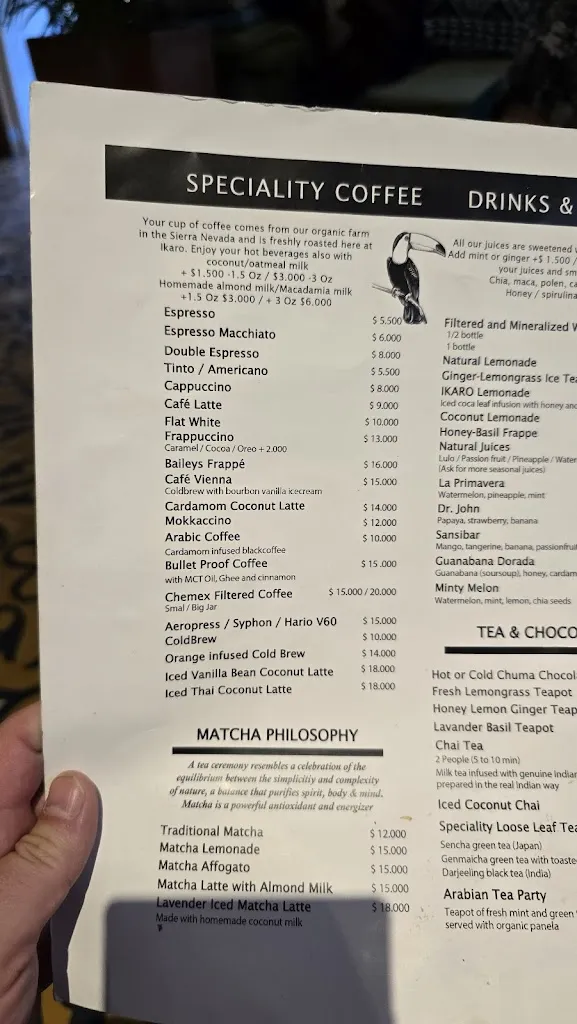 Menu_Ikaro Cafe_Santa Marta_image_2