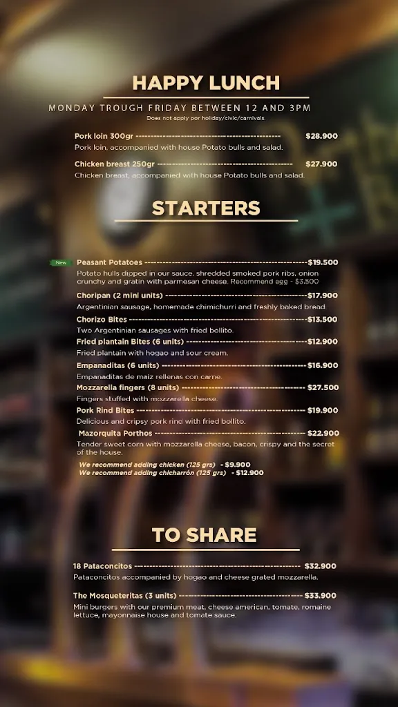 Menu_Porthos Steakhouse & Pub_Santa Marta_image_3