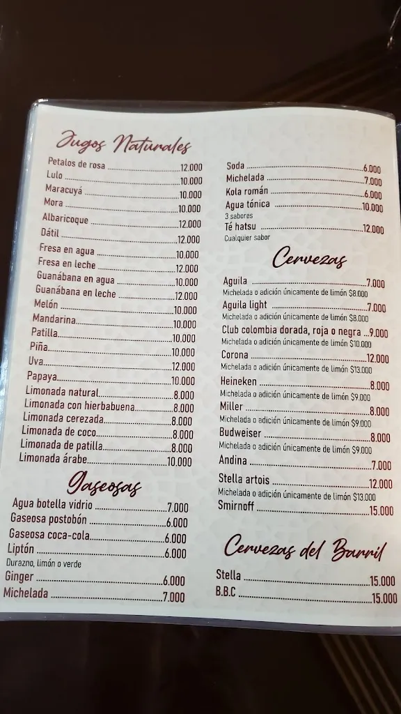Menu_Nader Delicias Árabes_Santa Marta_image_1