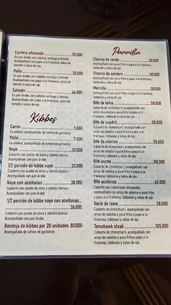 Menu_Nader Delicias Árabes_Santa Marta_image_2