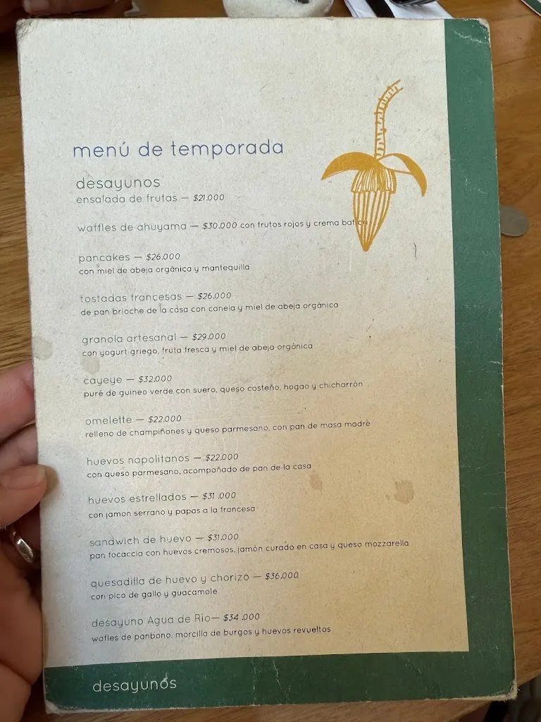 Menu_Agua de Rio Cafe Bistro_Santa Marta_image_1