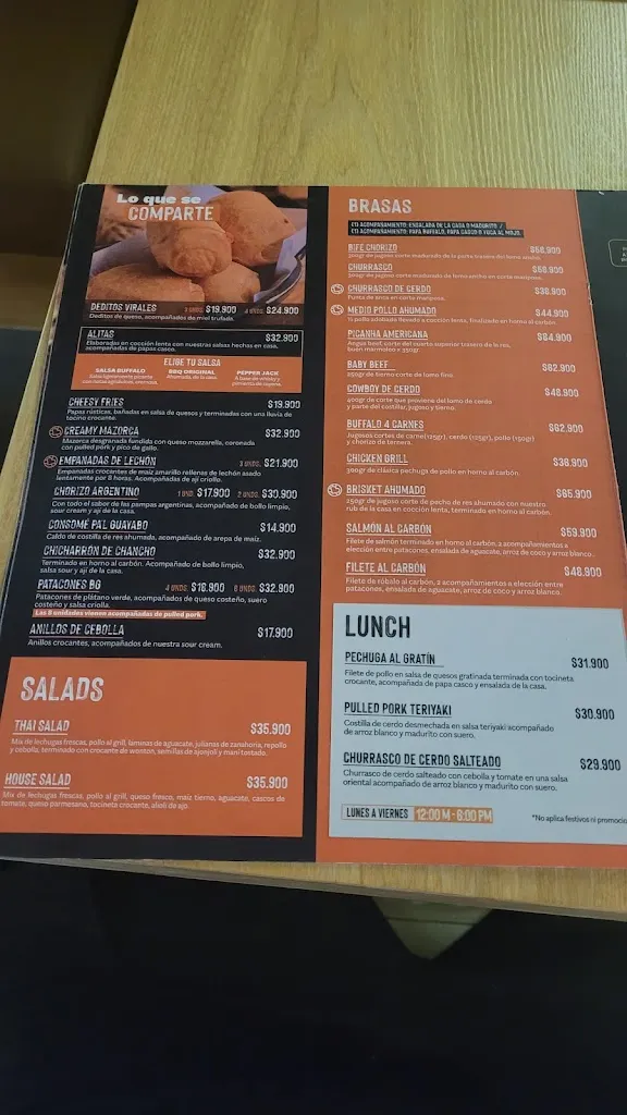 Menu_Buffalo Grill Santa Marta_Santa Marta_image_4