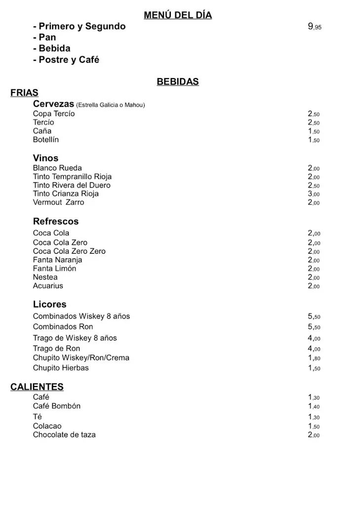 Menu_La Taberna de MIKI_Santa Marta_image_1