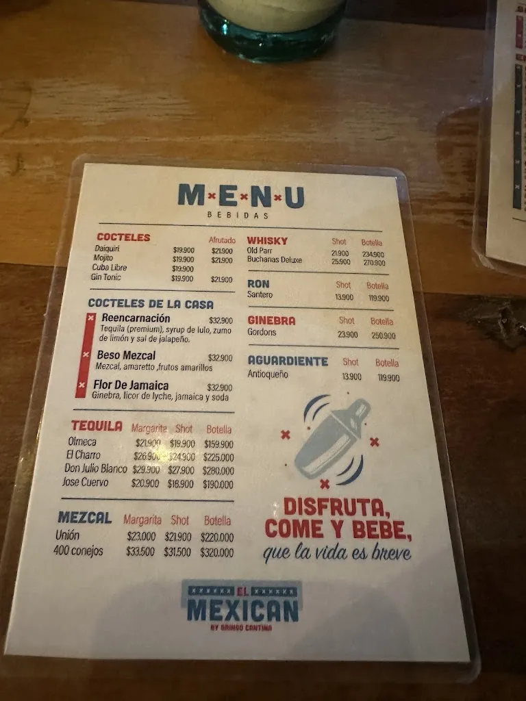 Menu_El Mexican Santa Marta_Santa Marta_image_3