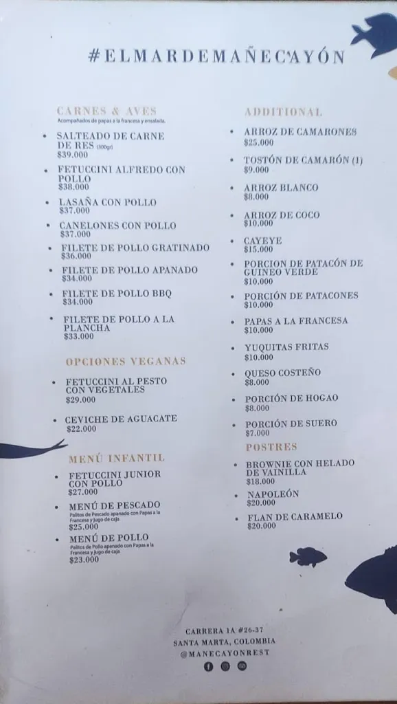 Menu_Restaurante Mañe Cayon_Santa Marta_image_1