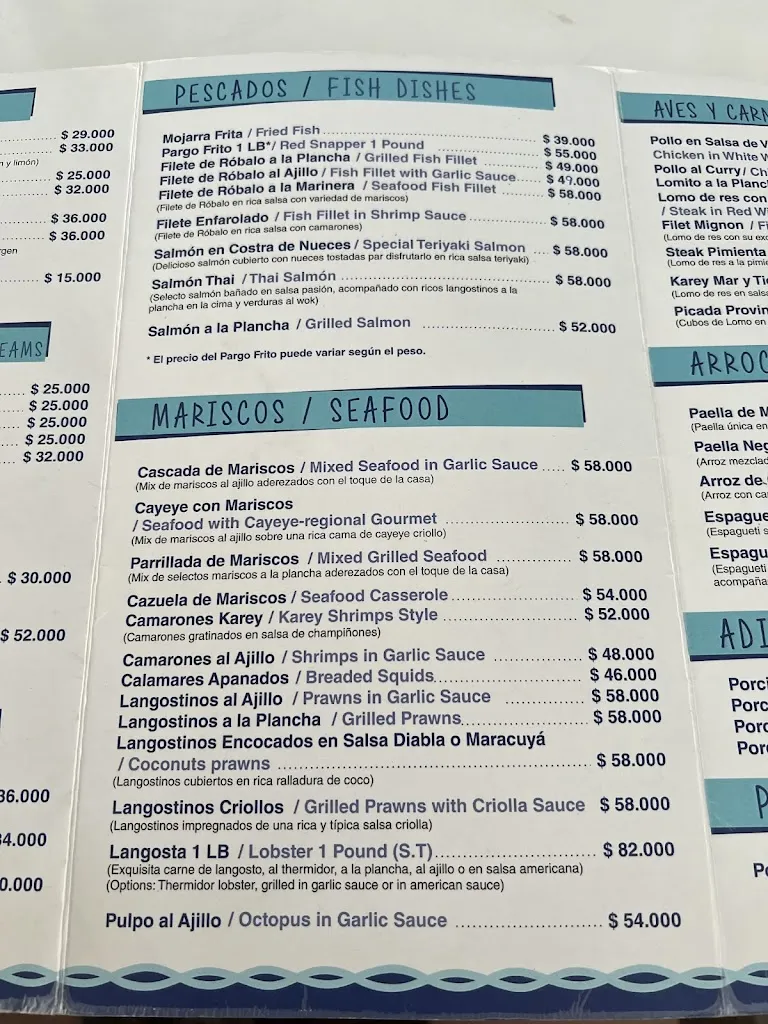Menu_Restaurante Karey_Santa Marta_image_2