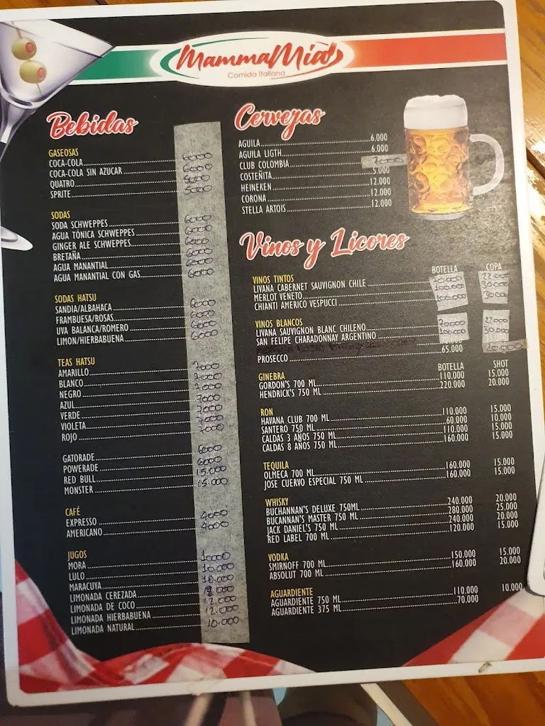 Menu_Mammamia Comida Italian - Pizza and Pasta_Santa Marta_image_3