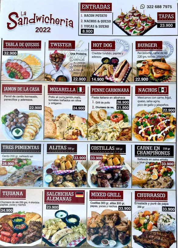 Menu_La Sandwicheria Santa Marta_Santa Marta_image_2