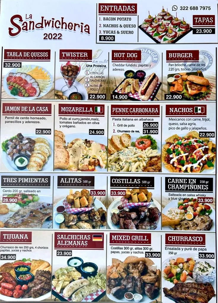 Menu_La Sandwicheria Santa Marta_Santa Marta_image_3