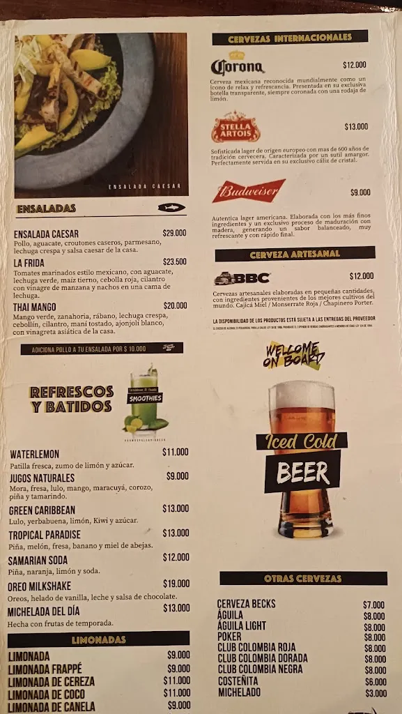 Menu_Caribbean Team_Santa Marta_image_4