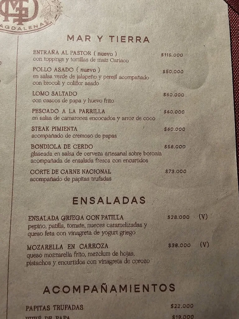 Menu_Casa Magdalena_Santa Marta_image_1