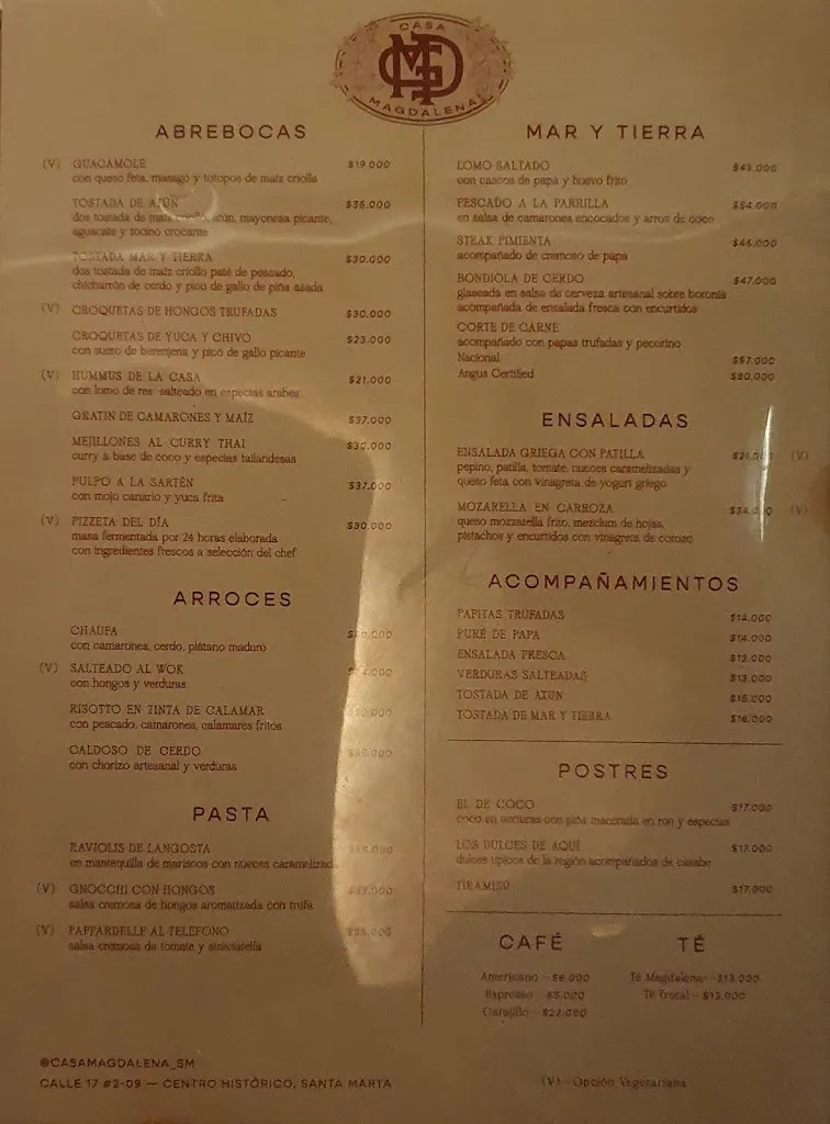 Menu_Casa Magdalena_Santa Marta_image_3