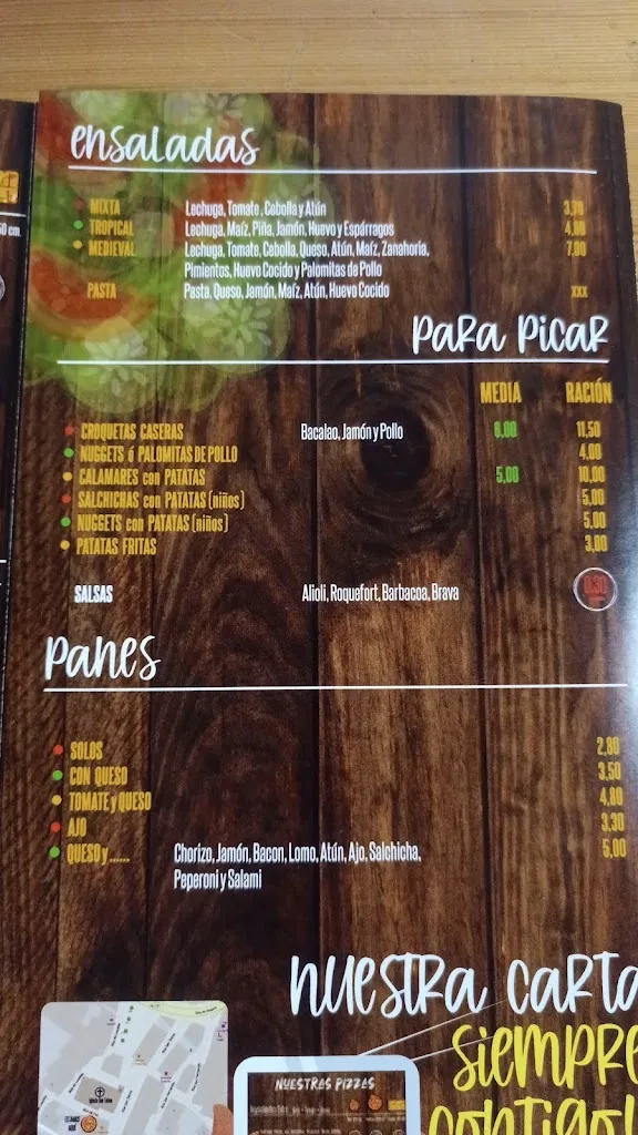 Menu_Cervecería - Bocatería 