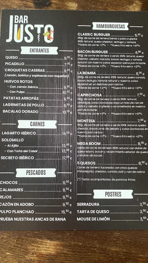 Menu_BAR JUSTO_Valverde de Burguillos_immagine_3