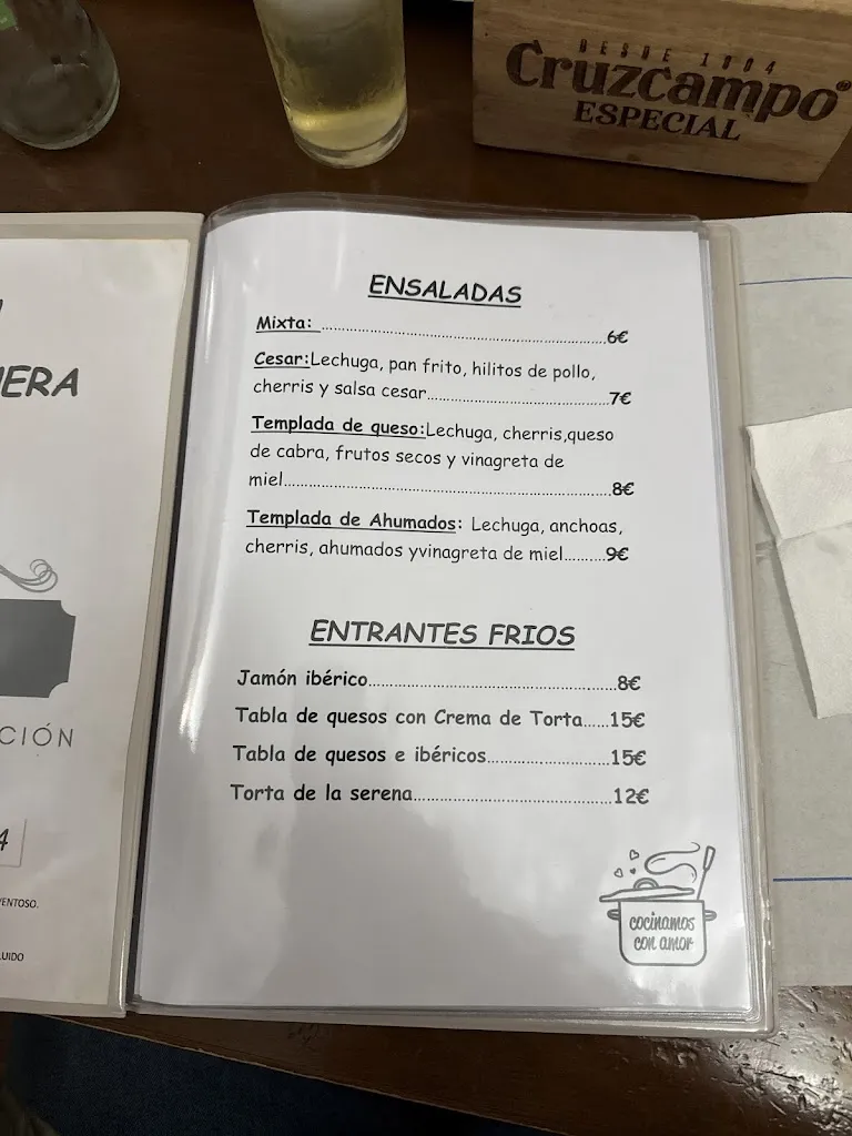 Menu_Mesón La Montanera_Valencia del Ventoso_image_3