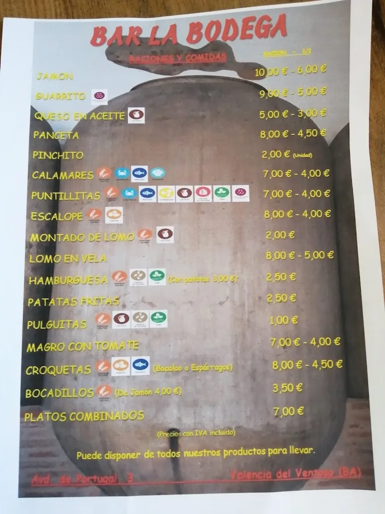 Menu_BAR LA BODEGA_Valencia del Ventoso_image_2