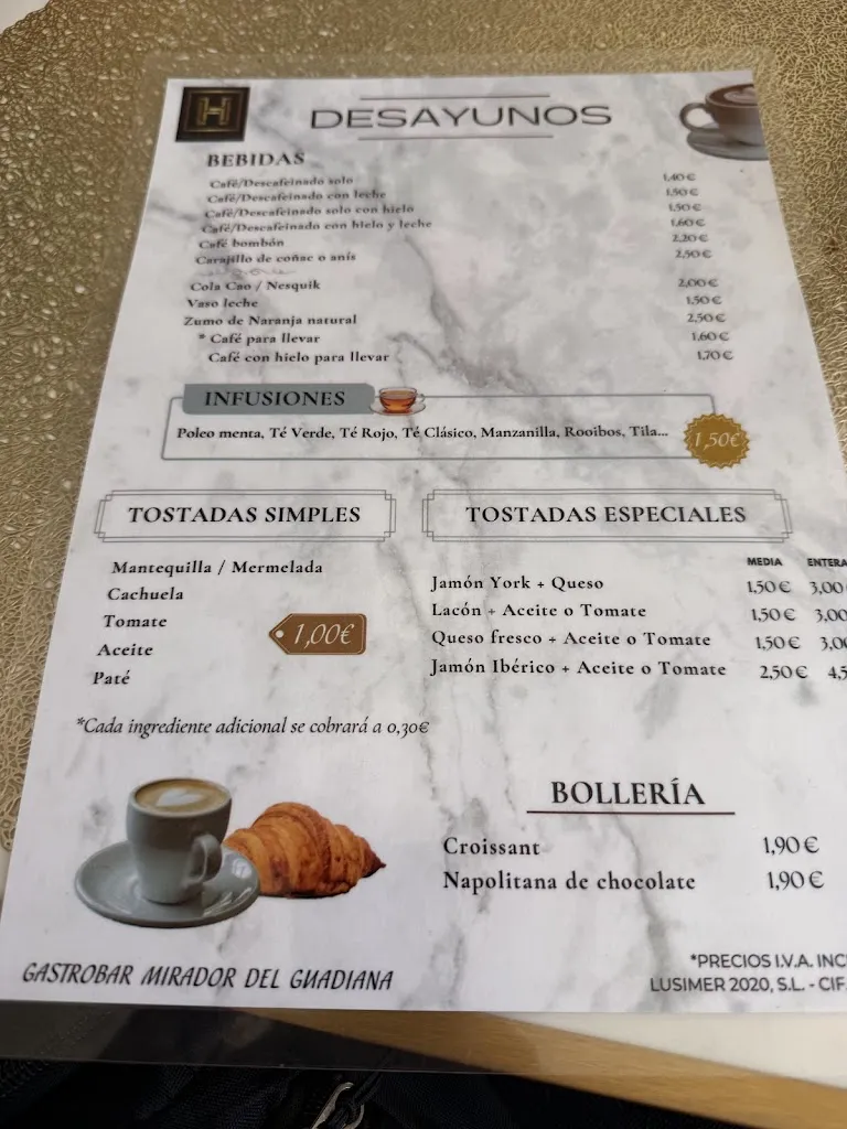 Menu_Gastrobar Mirador del Guadiana_Valverde de Mérida_image_2