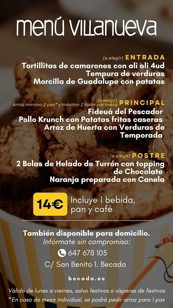 Menu_Restaurante Becada_Villanueva de la Serena_immagine_2