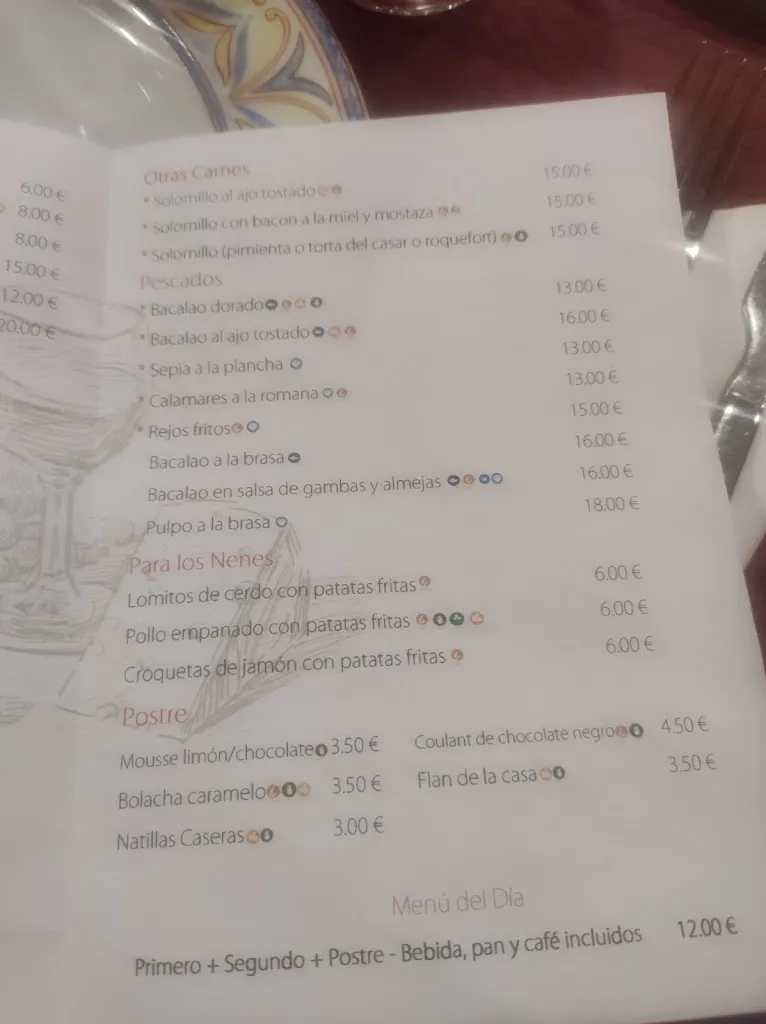 Menü_Hostal Restaurante el Chiringuito_Valverde de Leganés_Bild_2